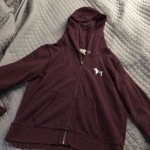 Victoria Secret PINK maroon zip up